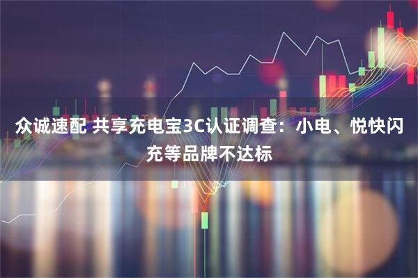 众诚速配 共享充电宝3C认证调查：小电、悦快闪充等品牌不达标