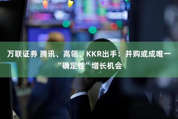 万联证券 腾讯、高瓴、KKR出手：并购或成唯一“确定性”增长机会